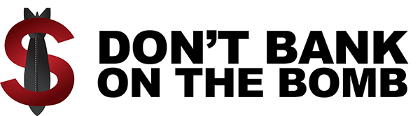Pax — Don’t Bank on the Bomb Logo